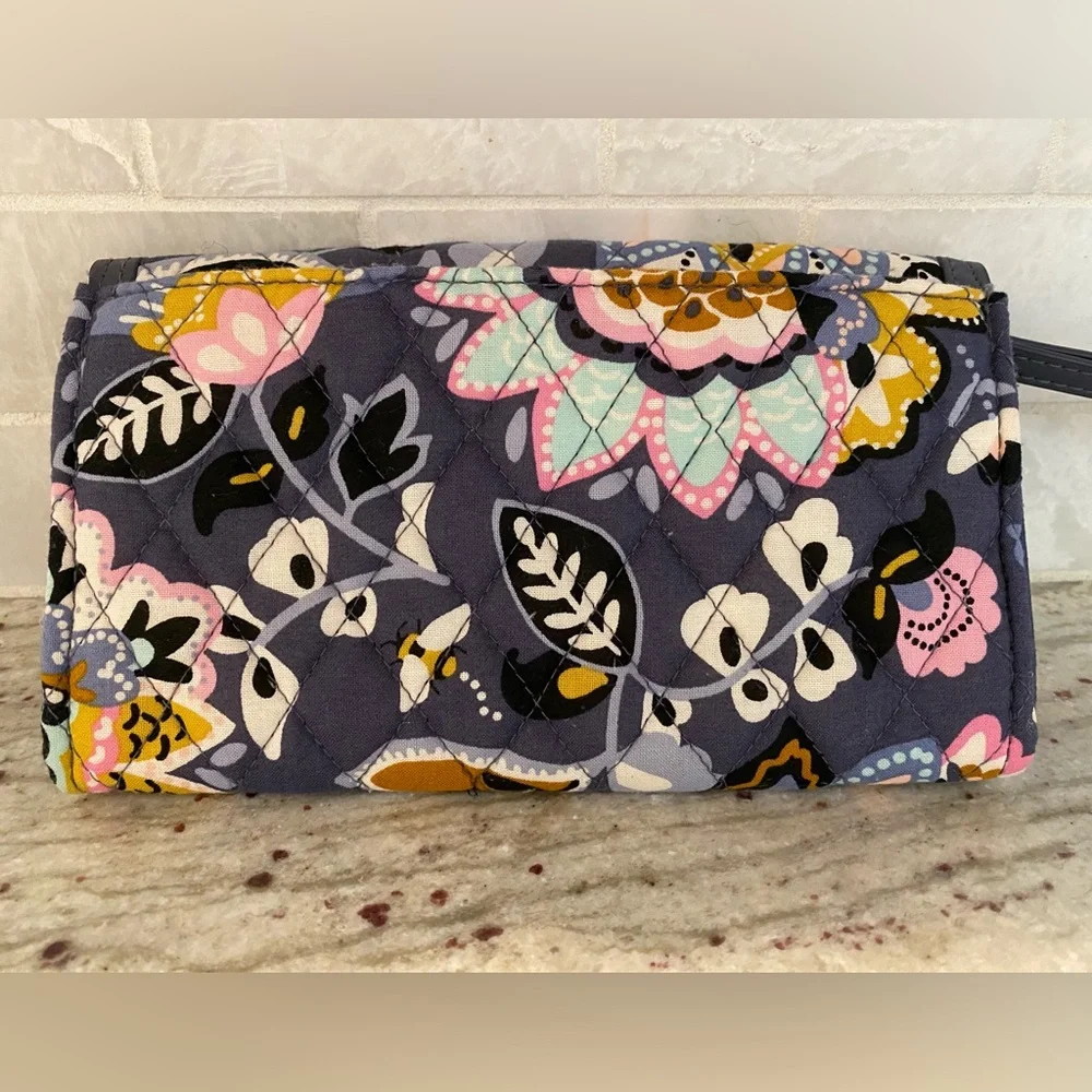 Vera Bradley Charmont Meadow Zip-Around Wallet - Picture 10 of 14